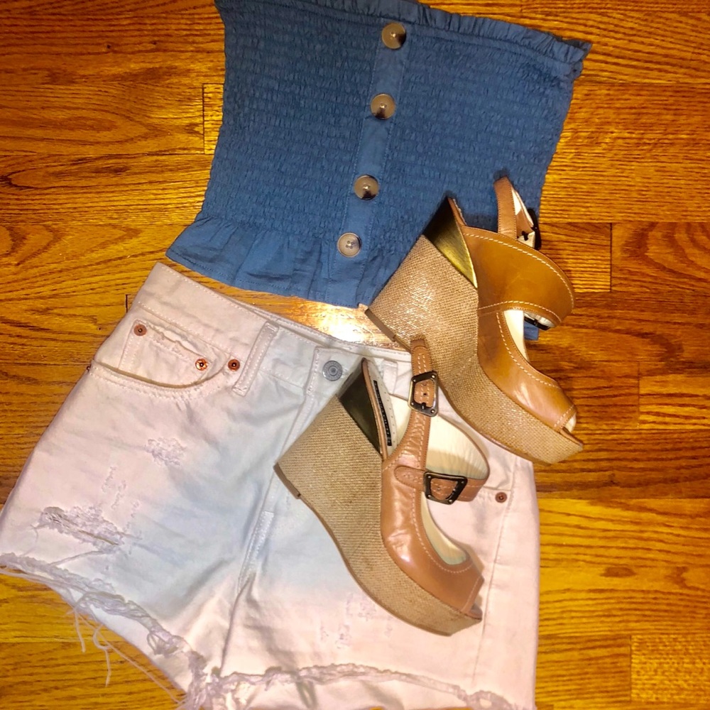 Claudia Ciuti Erina Veggy Avana wedges UNWORN